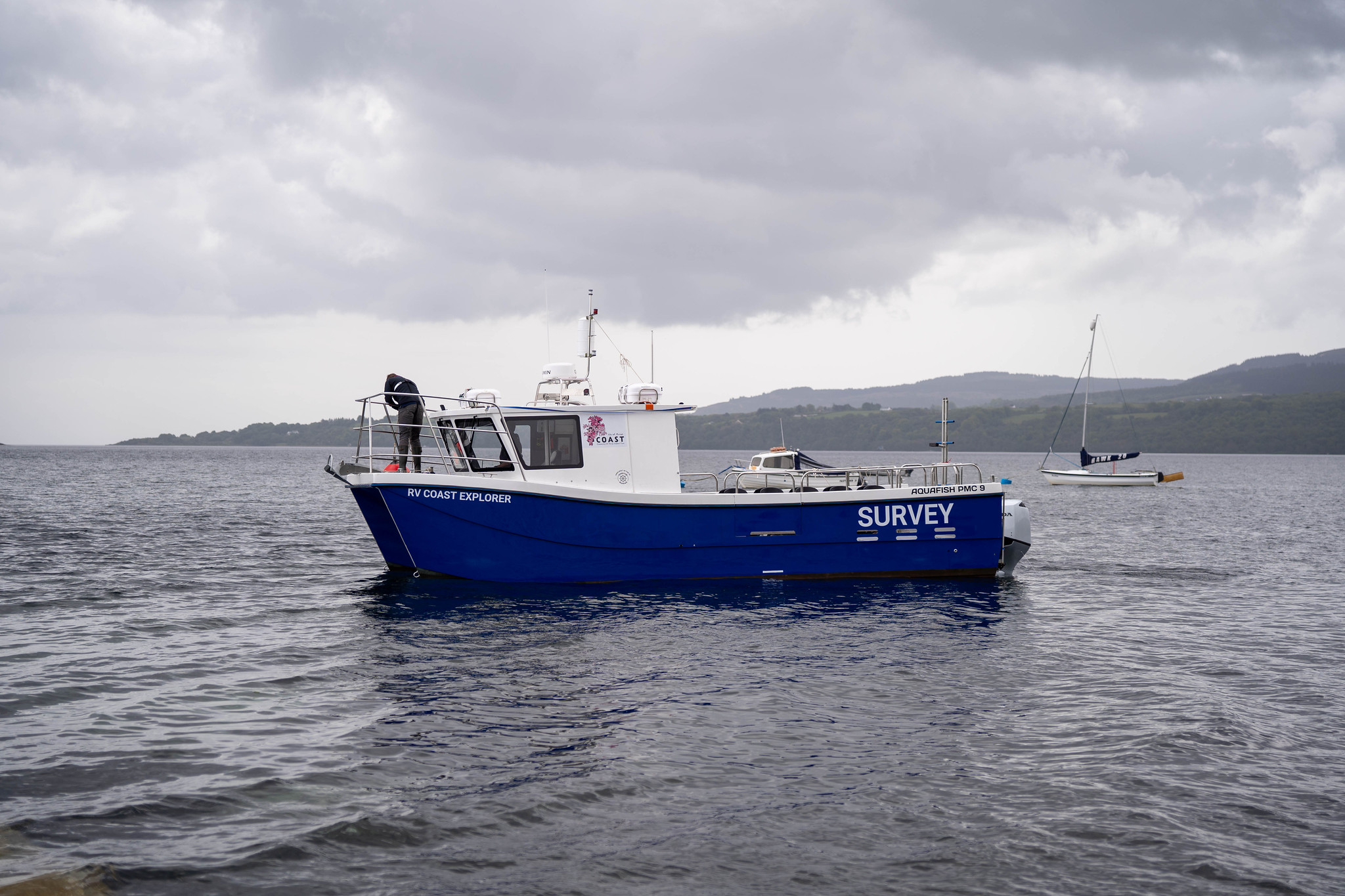 RM COAST Explorer side on view in Lamlash Bay in Arran